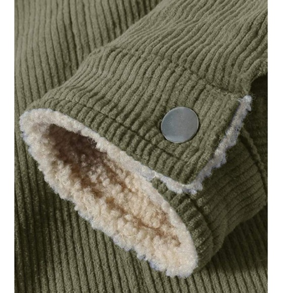 NEW Corduroy Sherps Fleece Lined Jacket